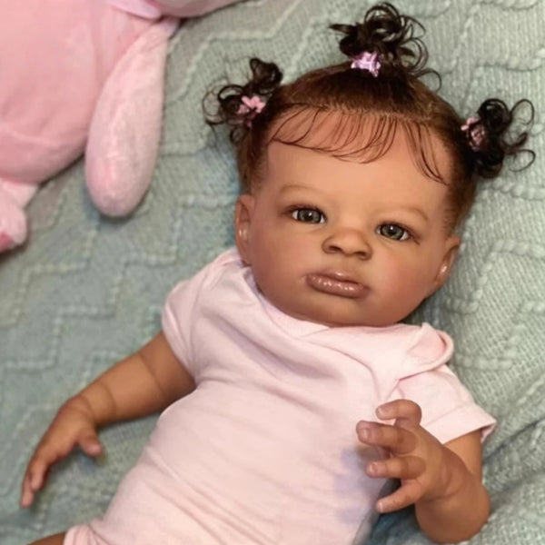 20" African American Reborn Baby Doll – Soft Body Gift Doll
